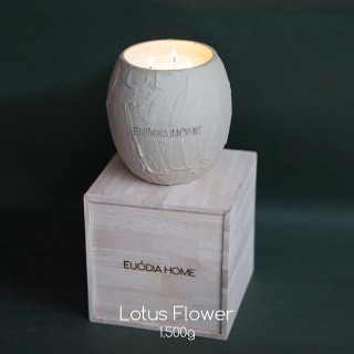 Lotus Flower Soy Scented 1500g Ceramic Vessel Candle